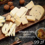 Zestaw degustacyjny włoskich serów